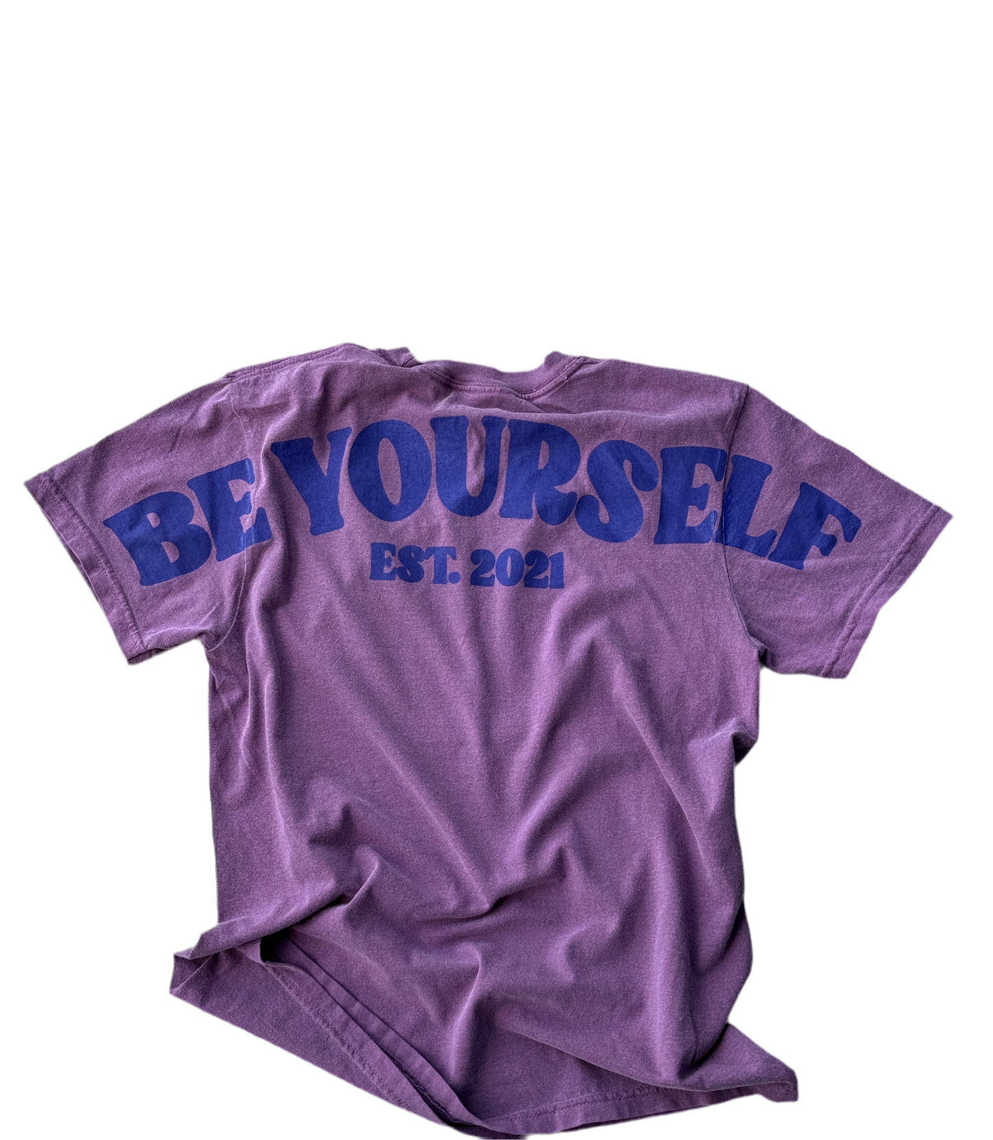 "BE YOURSELF" TEE (PURPLE/ INDIGO)