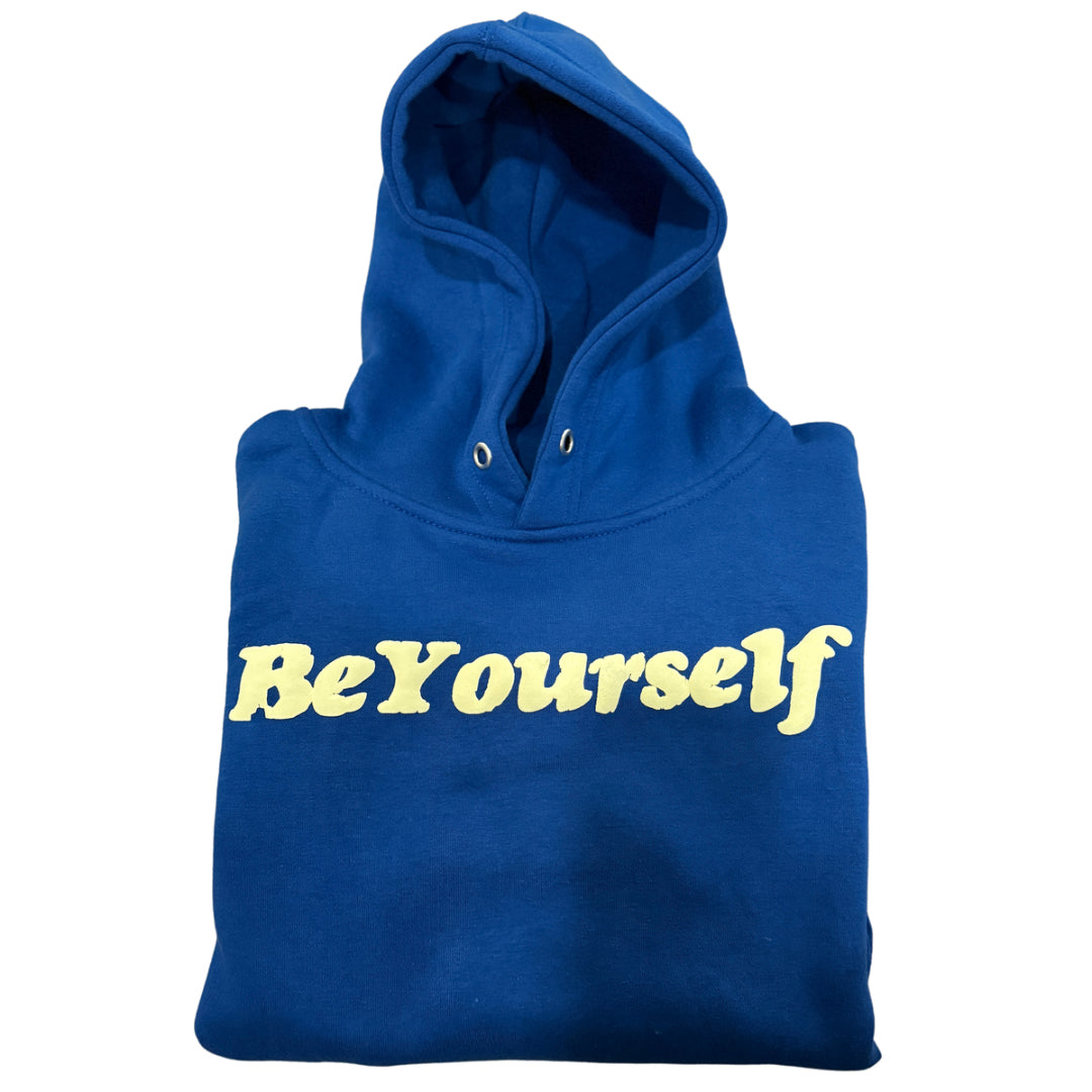 "DND" HOODIE ( ROYAL BLUE/ CREAM )