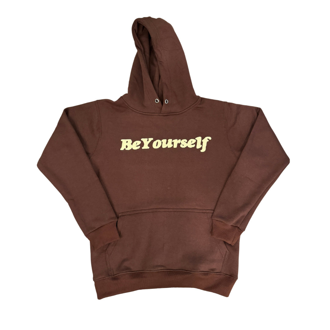 "DND" HOODIE ( BROWN / CREAM )
