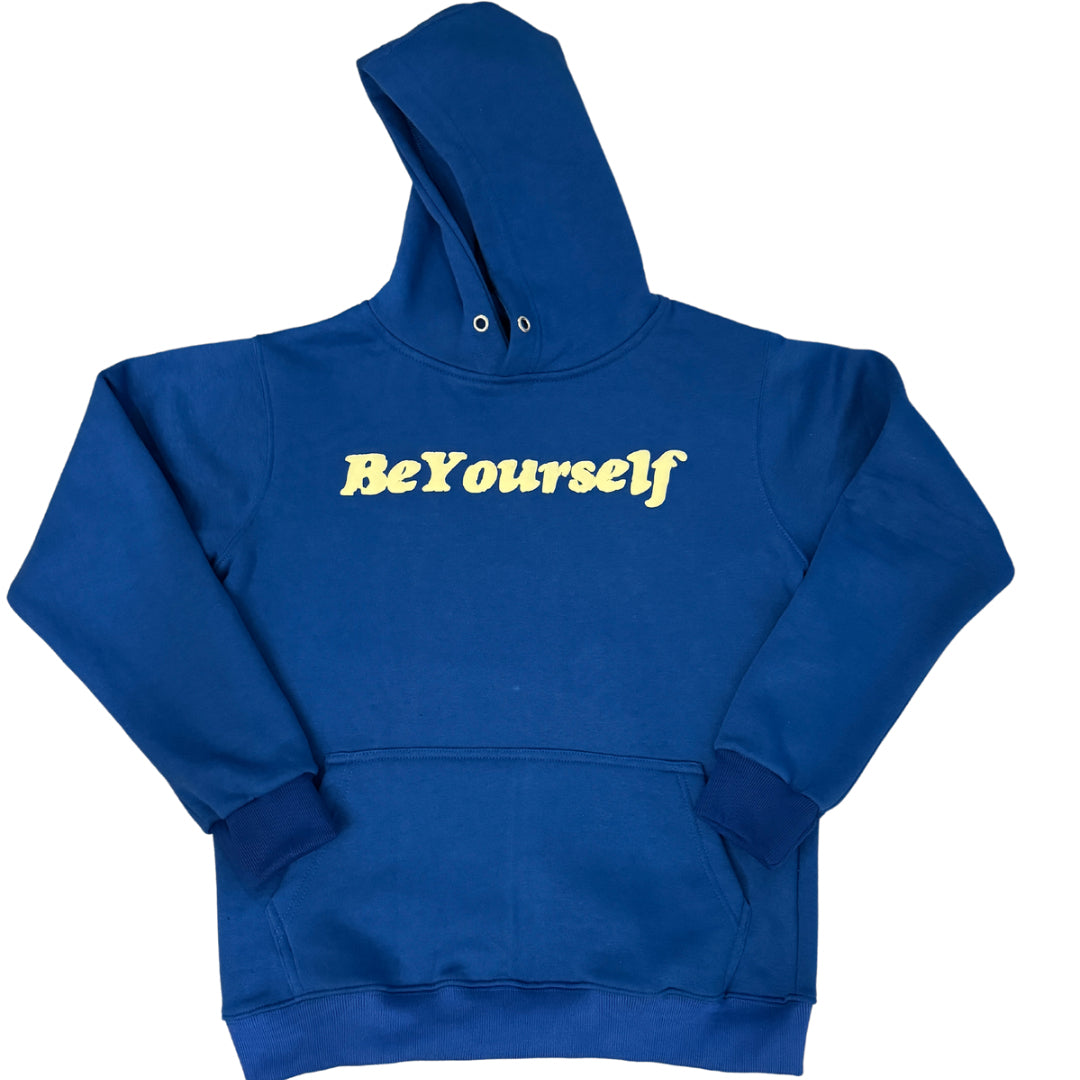 "DND" HOODIE ( ROYAL BLUE/ CREAM )