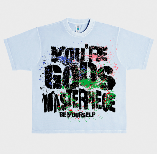 "MASTERPIECE" TEE (BLUE / MULTICOLOR)