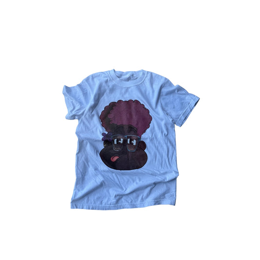 "BE YOURSELF" TEE (WHITE/BLUE)